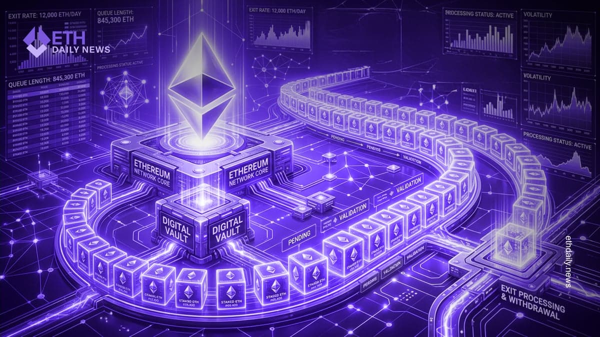 Ethereum Staking Exit Queue Hits 2026 High as 851K ETH Waits